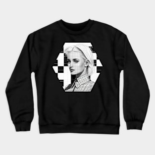 Pretty Mod Girl Crewneck Sweatshirt